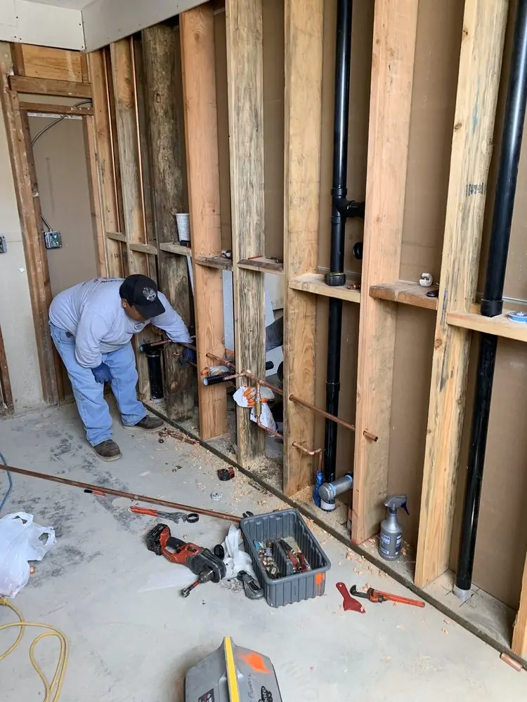 Commercial rough-in plumbing for Water Heater Replacement in Maine